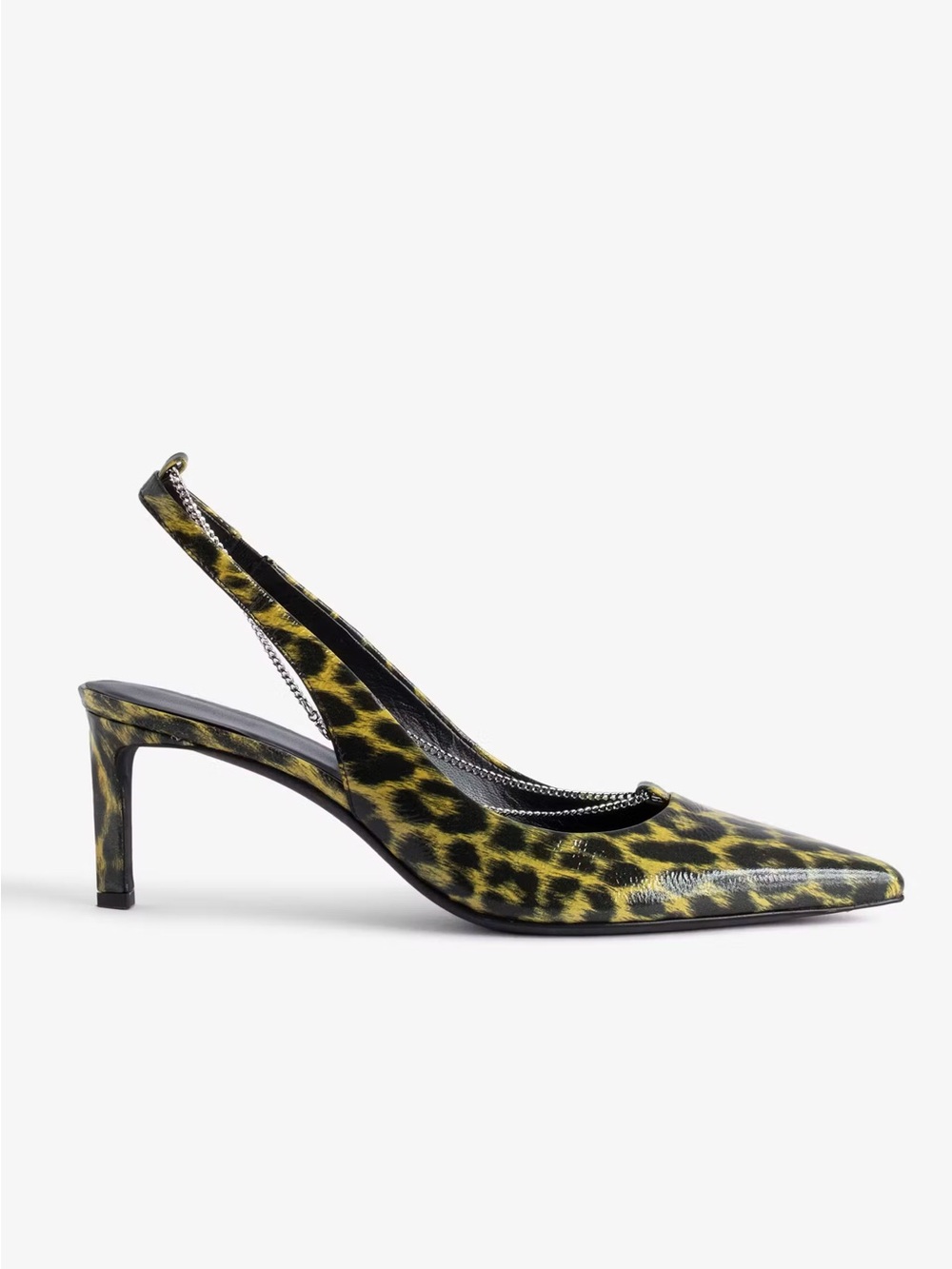 Zadig & Voltaire Yellow Leopard First Night Court Shoes Pumps